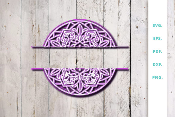3D Layered Split Mandala 1: A Versatile Design for Creative Projects