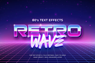 80s Retro 3D Text Effect Features for Bold Designs
