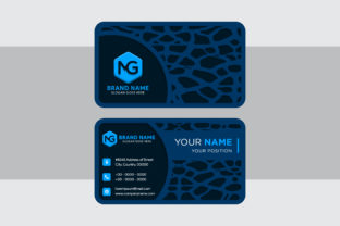 Business Card 3d Pattern Stone Dark Blue: A Modern Identity for the Bold Professional