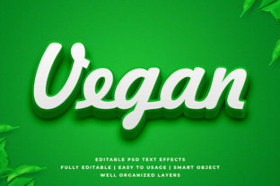 Elevating Digital Narratives with the Vegan Bold Detailed 3D Text Effect