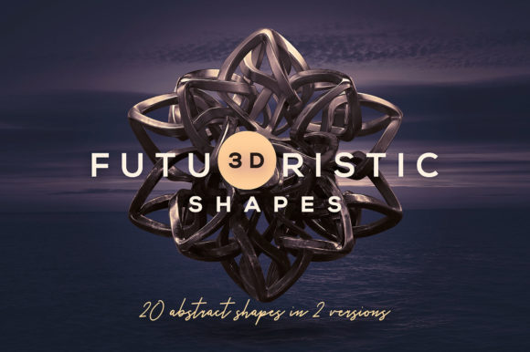 Futuristic 3D Shapes for Modern Design Projects