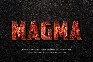 Magma 3D Text Effect Mockup: A Powerful Tool for Creative Projects