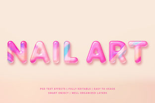 Nail Art 3d Text Effect Mockup: A Comprehensive Guide to Customization and Application