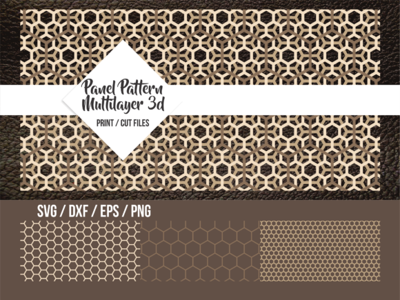 Panel Pattern Geometric Mutilayer 3D